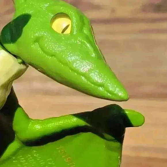 JURASSIC WORLD MATTEL 2018 PTERODACTYL / VELOCIRAPTOR FISHER BLUE/GREEN - Picture 12 of 14